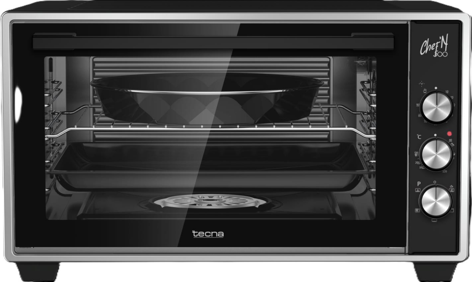 Tecna MF 5010 S 50 Lt Siyah Buhar Destekli Mini Fırın