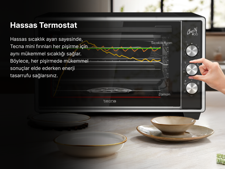 Tecna MF 4010 S Turbo Fanlı 40 Lt Mini Fırın