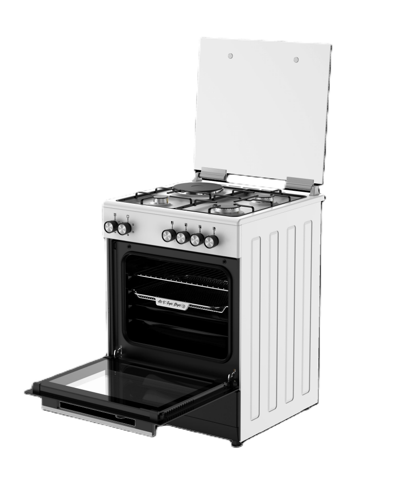 Tecna TF 603HB Turbo Fanlı 3 Gaz+1 Hotplate Ocaklı Tam Boy Fırın