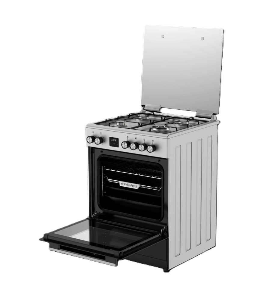 Tecna TF 723WXR Turbo Fanlı 3 Gözü Gaz+1 Gözü Wok Ocaklı Tam Boy Fırın