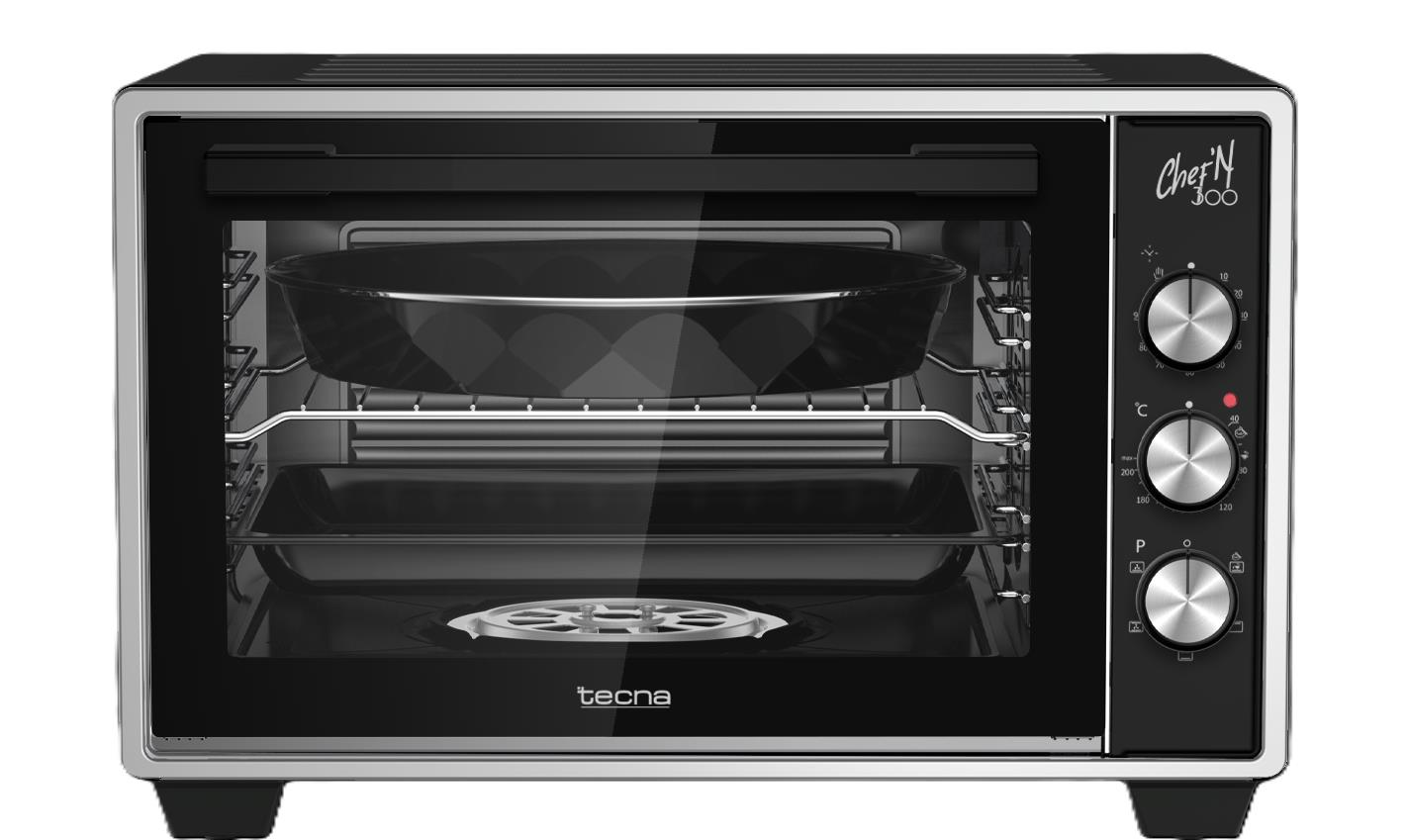 Tecna MF 3010 S 30 Lt Siyah Buhar Destekli Mini Fırın