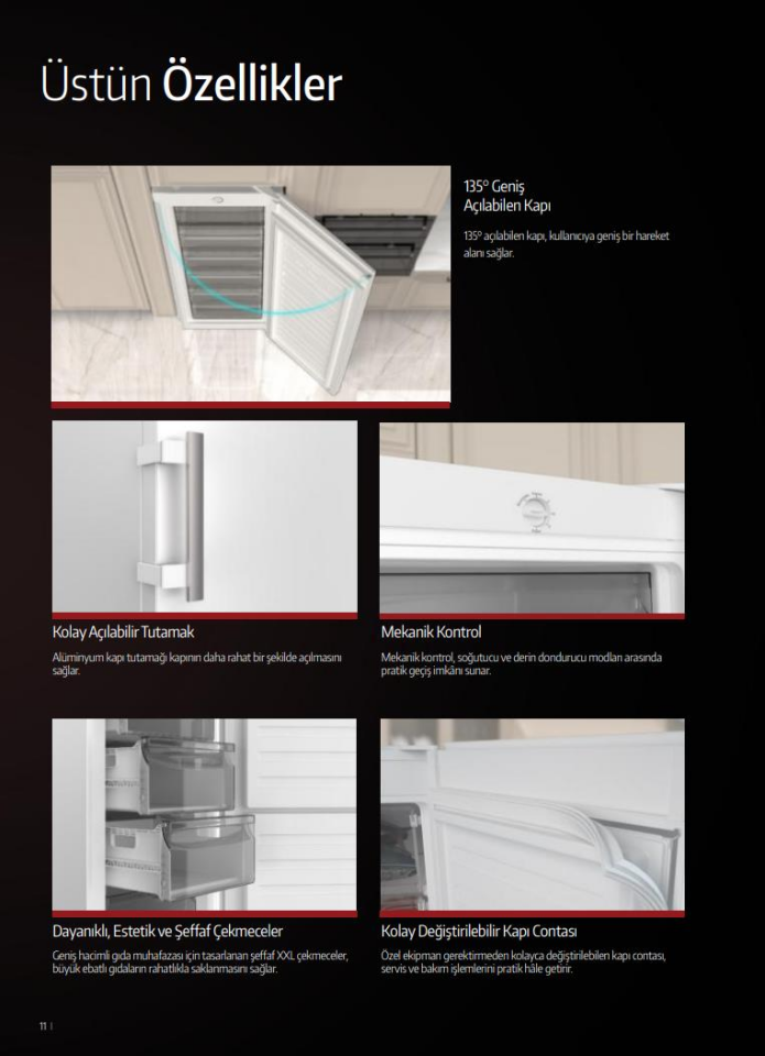 Tecna TDEX 7308 NF Dual  Inox 7 Çekmeceli No Frost Derin Dondurucu