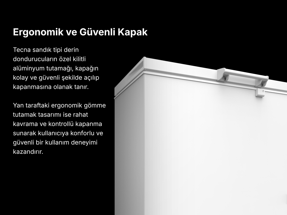 Tecna TYE 5469 Dual 469 Lt. Sandık Tipi Yatay Derin Dondurucu