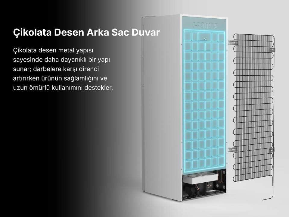 Tecna TDE 6210 6 Çekmeceli 210 Lt Derin Dondurucu - 7 Yıl Motor Garantili