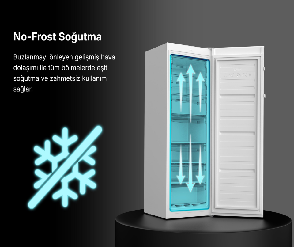 Tecna TDE 8308 8 Çekmeceli 308 Lt. No Frost Derin Dondurucu- 7 Yıl Motor Garantili