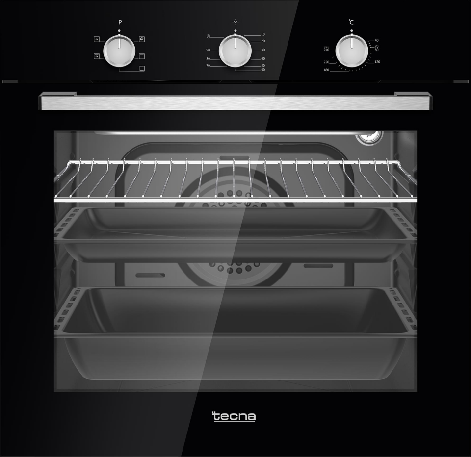 Tecna Cooktec Siyah Cam Ankastre Set