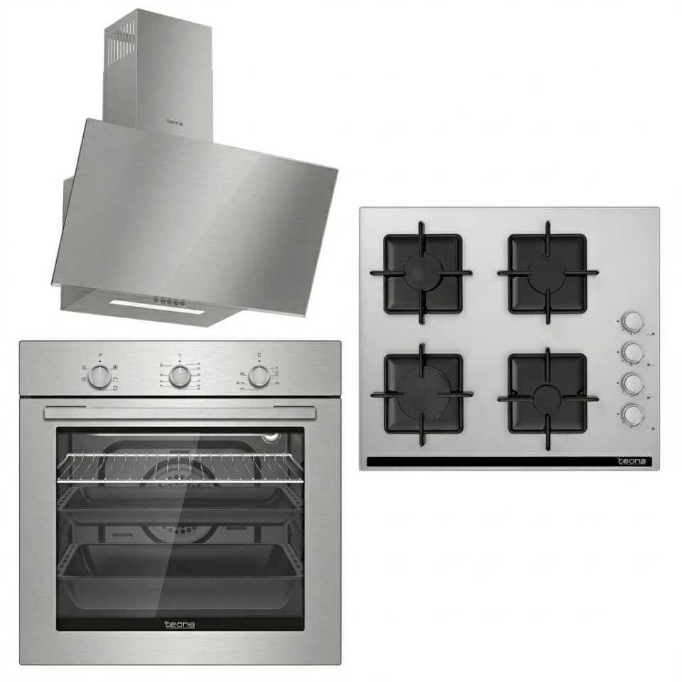 Tecna Cooktec Gri Cam Ankastre Set
